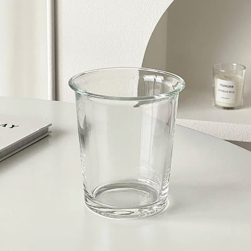 2pcs Set 360ml American Coffee Glass Transparent Cocktail Beer Brandy Glasses Lemon Bubble Water Cup