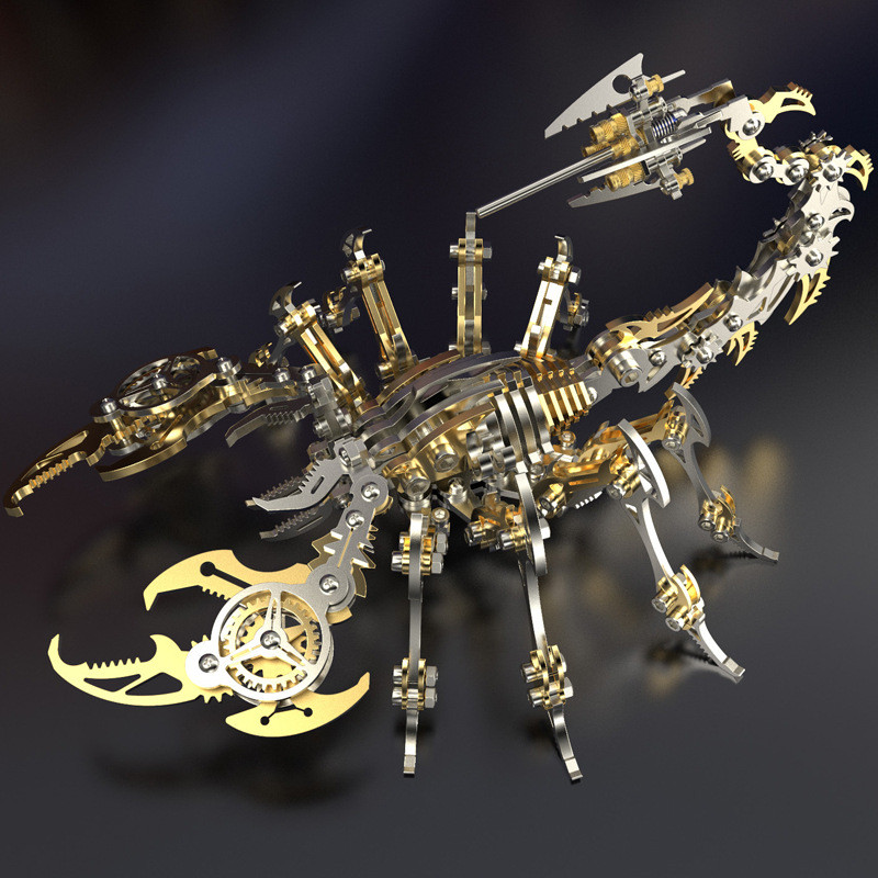 New DIY Scorpion Demon Toy Metal Assembly Model Puzzle 3D Stereoscopic Creative Handmade Mobile Birt