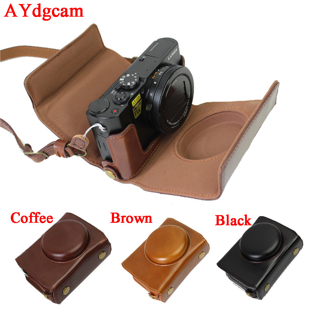 New Luxury Camera Bag Case For onic LX10 LUMIX LX10 DMC-LX10 Camera video case Cover Open battery De