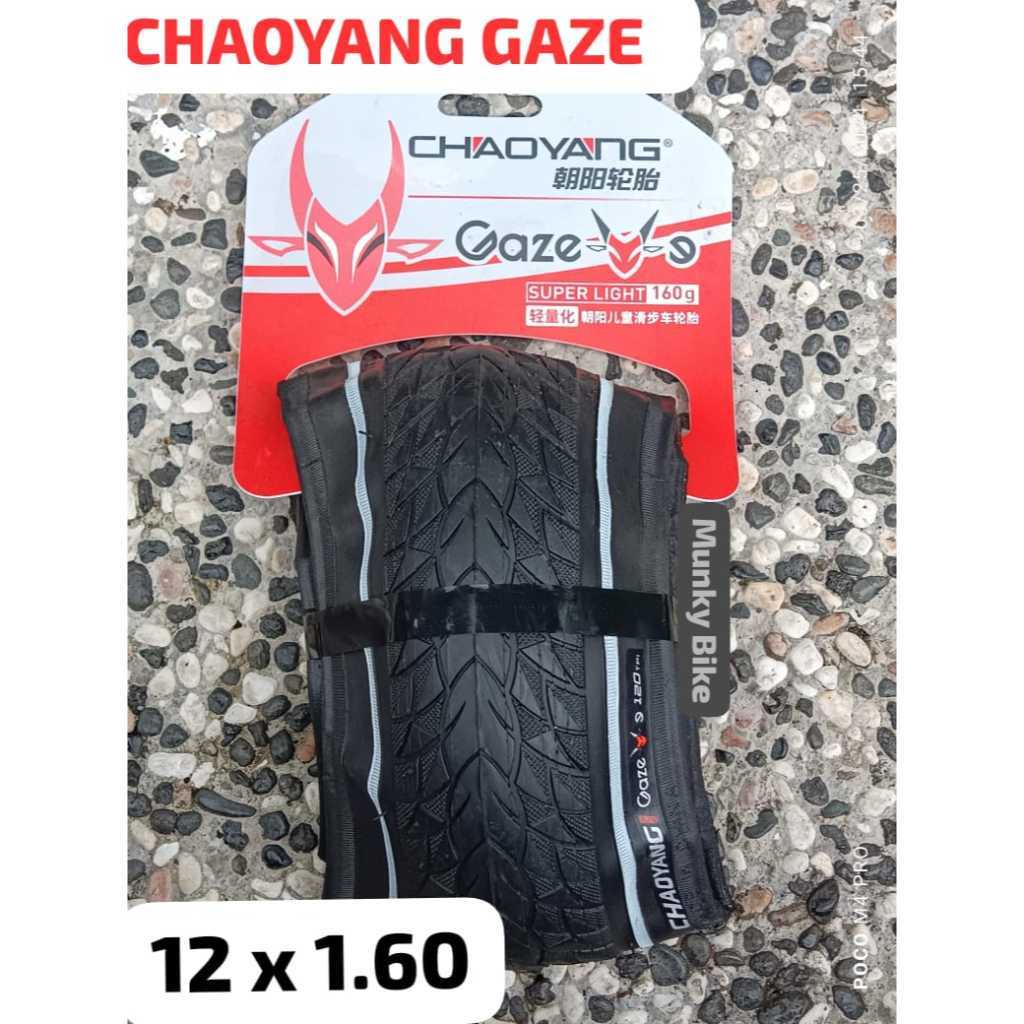 Ban Luar Chaoyang Gaze 12x1.60 120TPI Folding 12 x 1.60 inch Pushbike Balance Bike Tire Sepeda Anak 