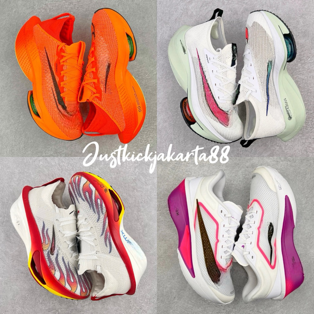 Sepatu Running Shoes Zoom Alphafly Next% 123 Fly 6 Black Volt Kenya Ekiden Japan Tosca Watermelon To