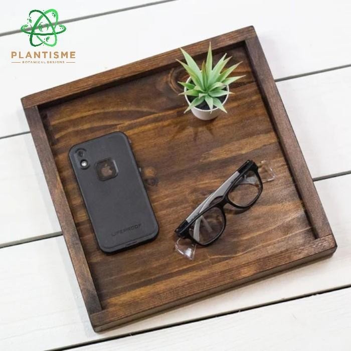 Tatakan Tanaman – Tabligna Tray Wood Tatakan Pajangan Alas Pot Tanaman Hias Kokedama Mossball Bonsai