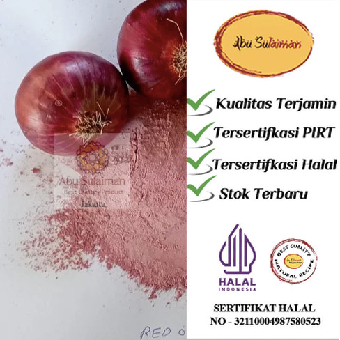 Red Onion Powder / Bawang Merah Bubuk / Shallot 1KG Murni Halal Import Abu Sulaiman