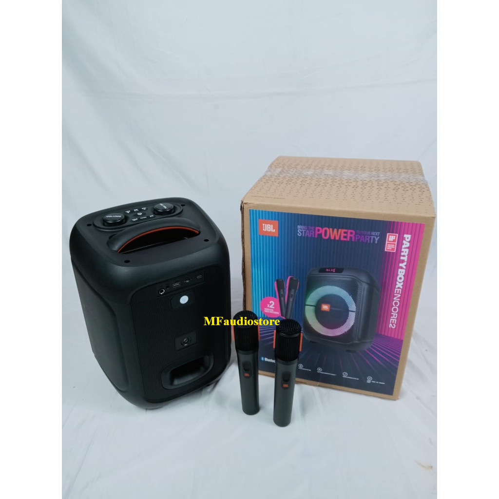 JBL PartyBox Encore 2 / Encore2 Portable Party speaker Karaoke With 2 mic