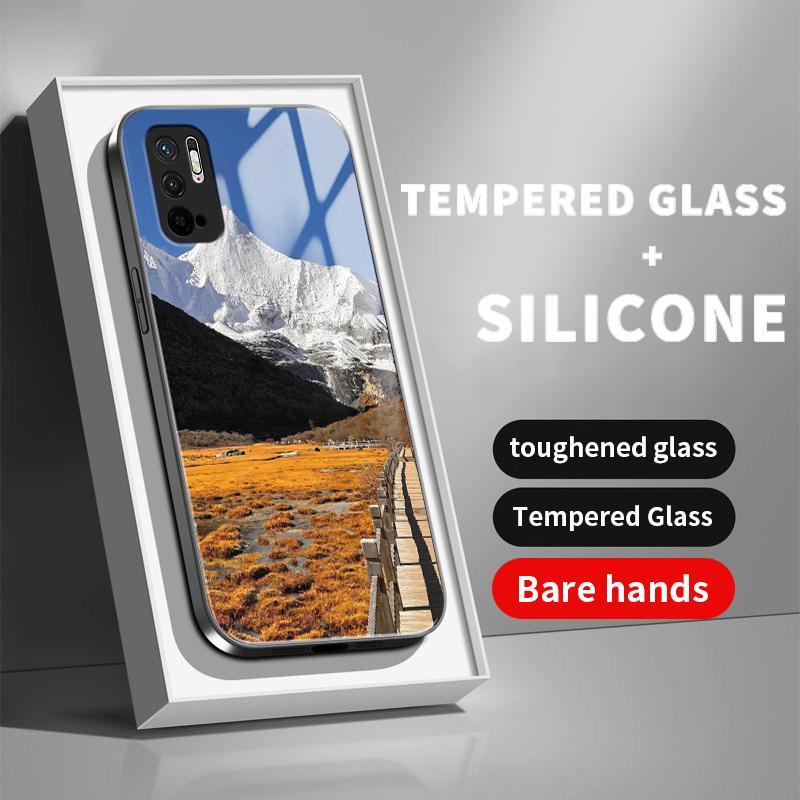 Case Xiaomi Redmi Note 10 4G 5G Pro Max 10S 10T 11 SE 11S 12 13 Plus Lite HD Tempered Glass Hard Ala