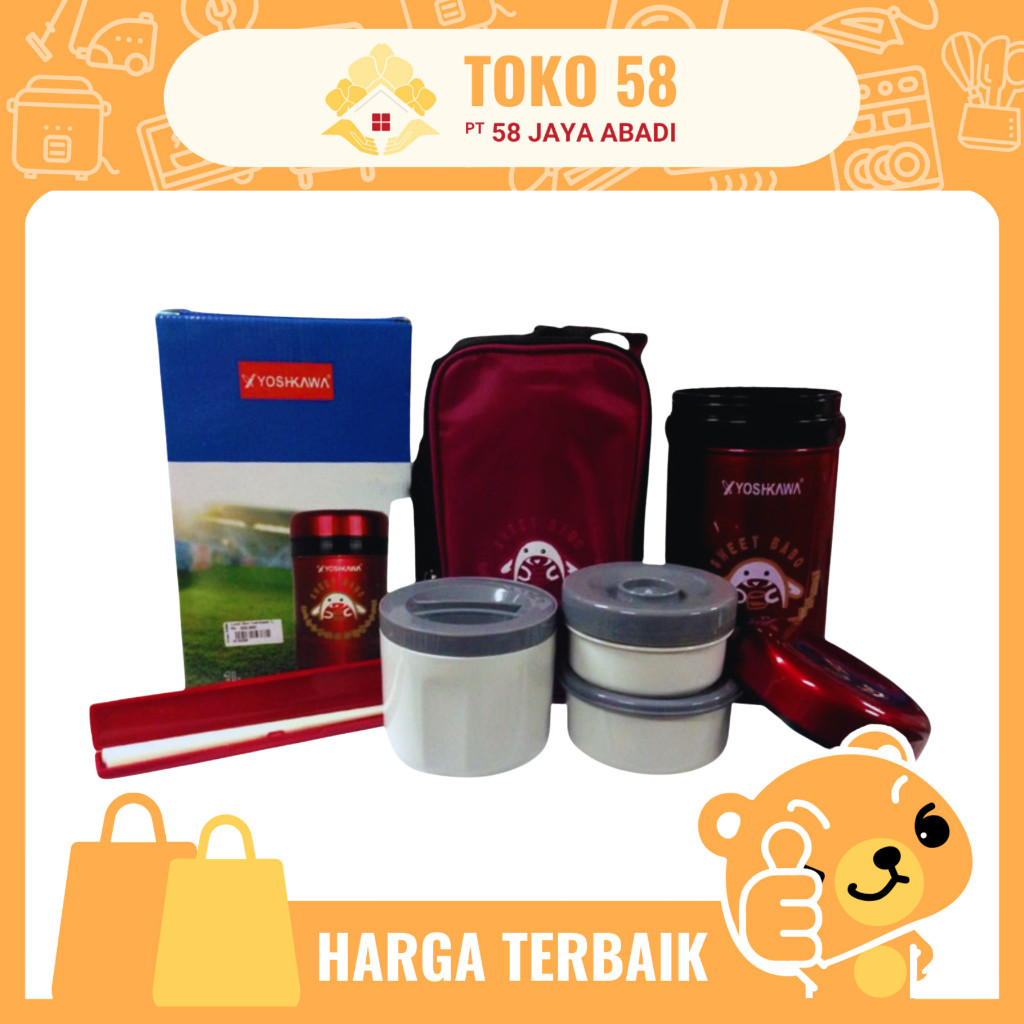 [COD] Lunch Box Yoshikawa 1 Liter / Set