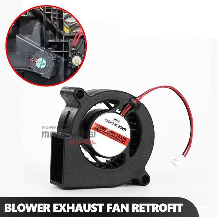 Kipas Pendingin Lampu Headlamp Fan Cooling Exhaust Fan Blower Fan Retrofit Headlamp Motor BiLED DC12