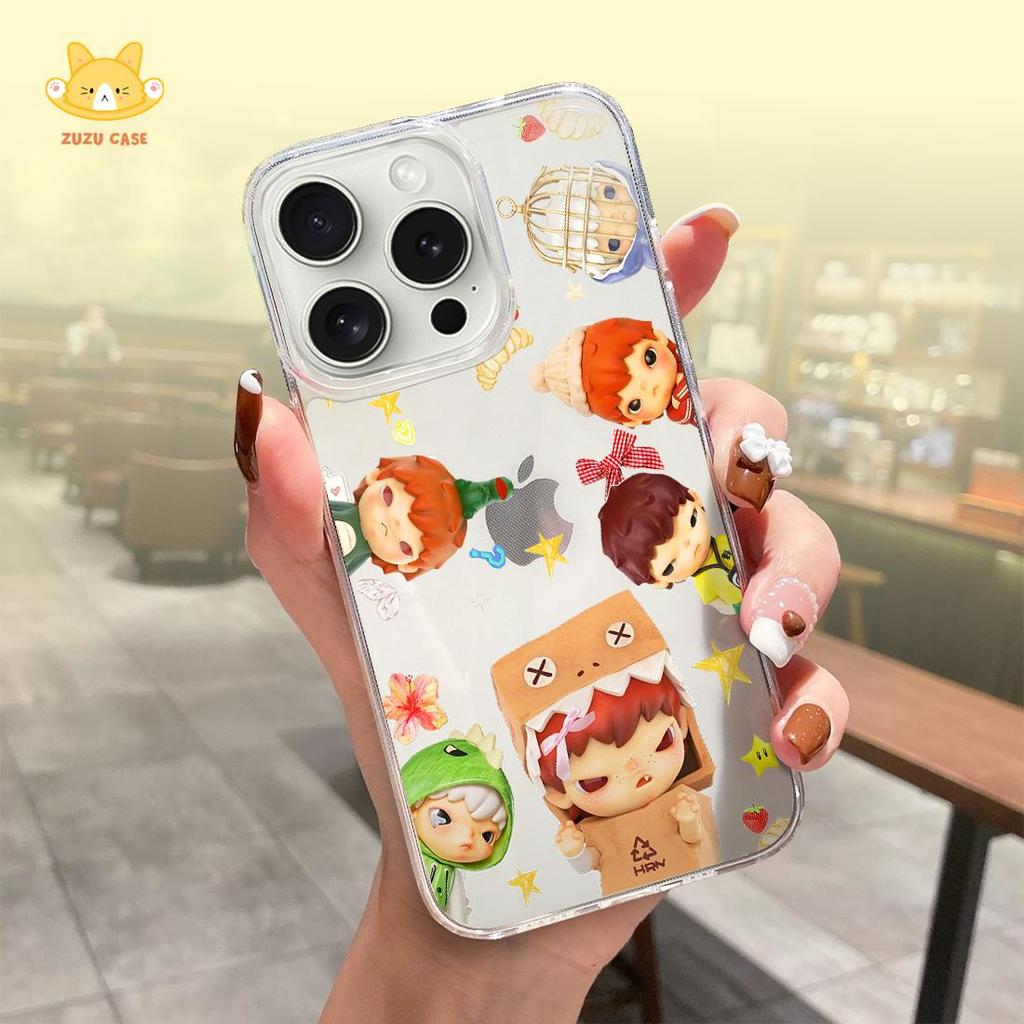 Hardcase Acrylic Phone Clear Case A56 A55 A35 A36 IP15 VIVO 40 LITE Cute Hirono Transparan Premium