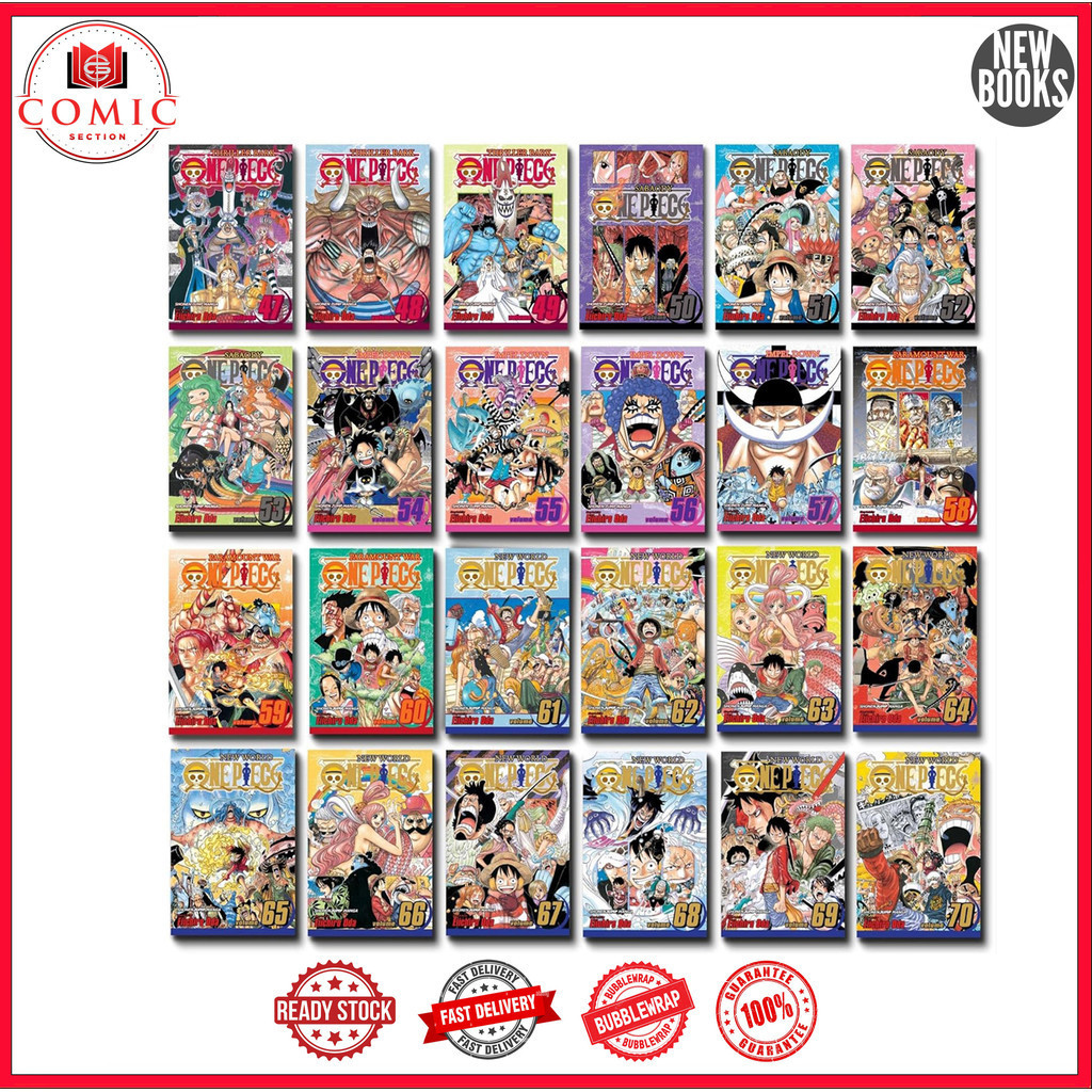 One Piece manga, Vol.1-100 (English Version)
