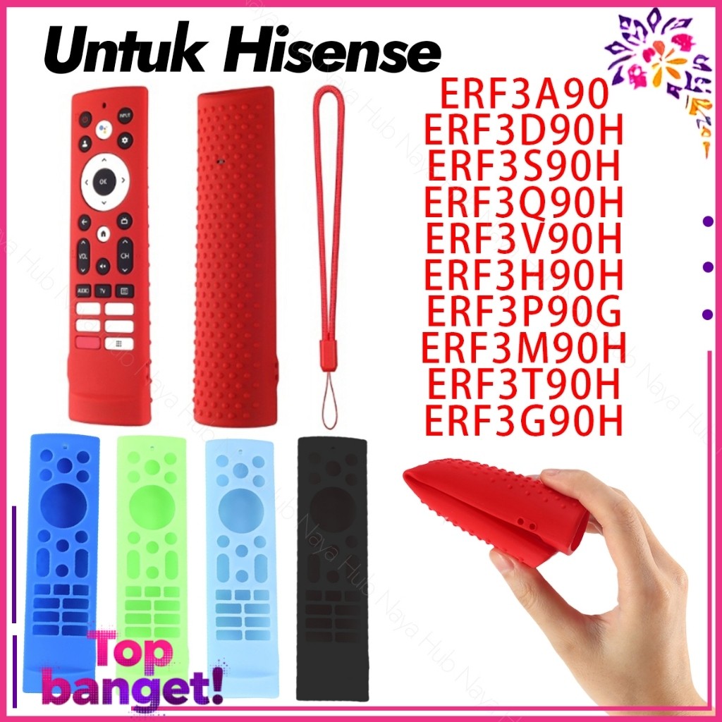 Silikon Sarung Remote TV Hisense Sarung Remot TV Hisense Smart TV | Hisense ERF3A90 Remote TV Hisens