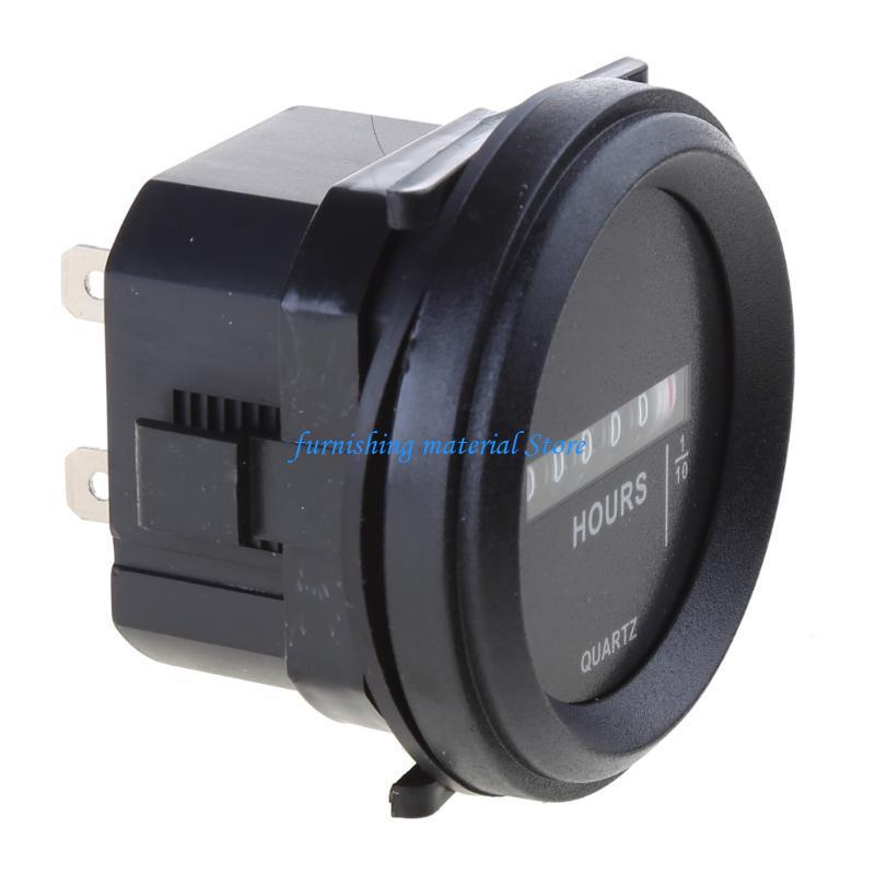 Y5GD Hour Meter Boat Hour Meter Plastic Hour Meter Round Hour Gauges for Boat Auto
