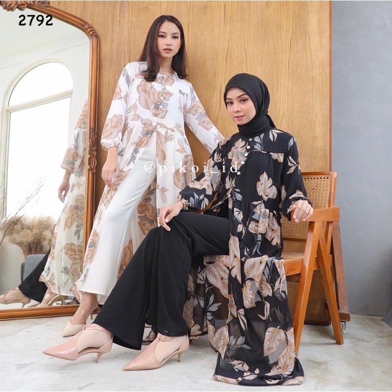 Summer outer / cardigan wanita bunga / outer pantai / flowy cardi / cardigan floral jatuh murah 2583