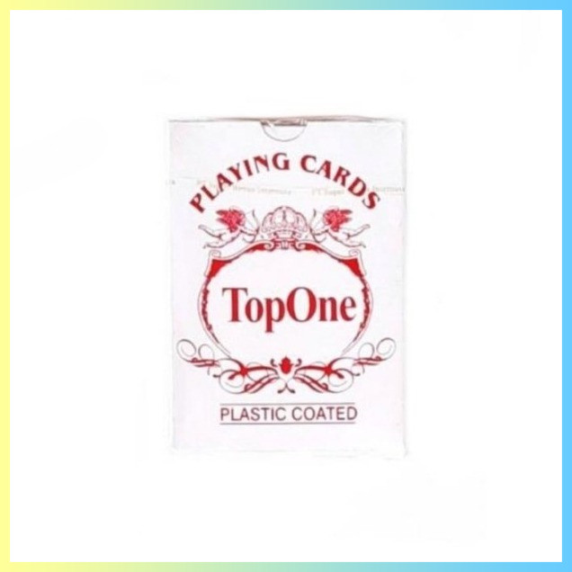 Mainan Kartu Remi Playing Cards Top One Plastic Coated Bagus