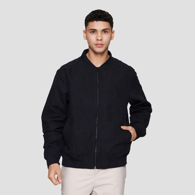 Cole Suede Basic Bomber Jaket Pria 123059664