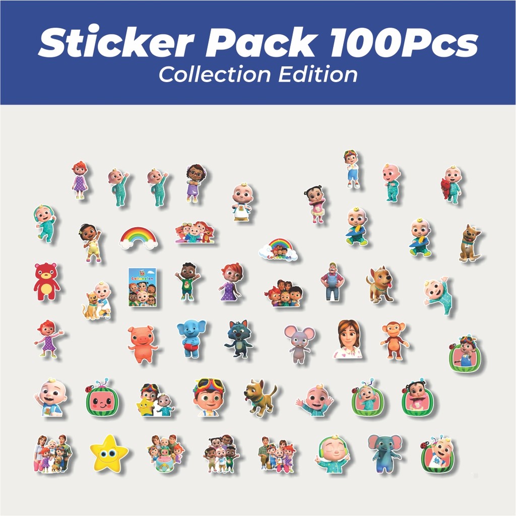Hot Stiker Stiker Cocomelon Lucu Anti Air Stikers Berperekat Waterproof Sticker Decal Buat Motor Hel