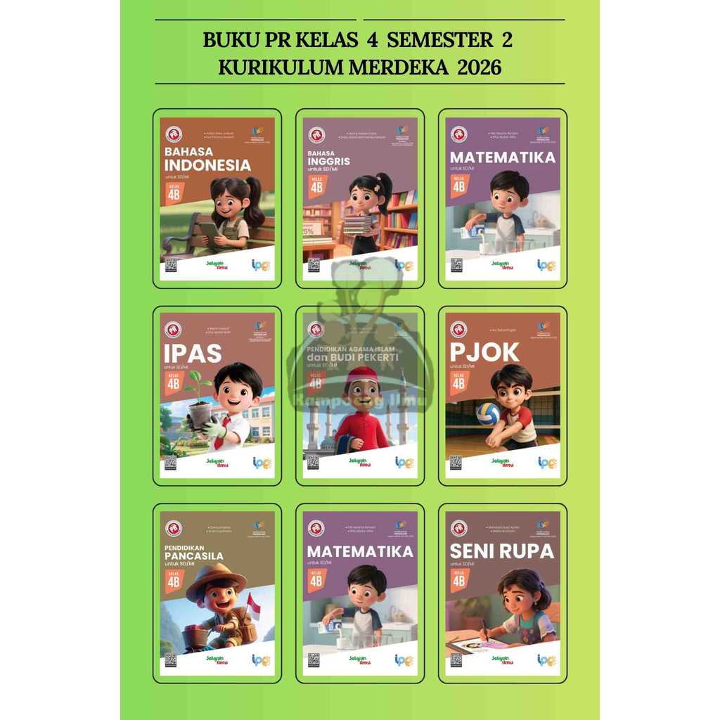 BUKU PR/LKS SD/MI KELAS 1 2 3 4 5 6 SEMESTER 1&2 INTAN PARIWARA TAHUN 2026