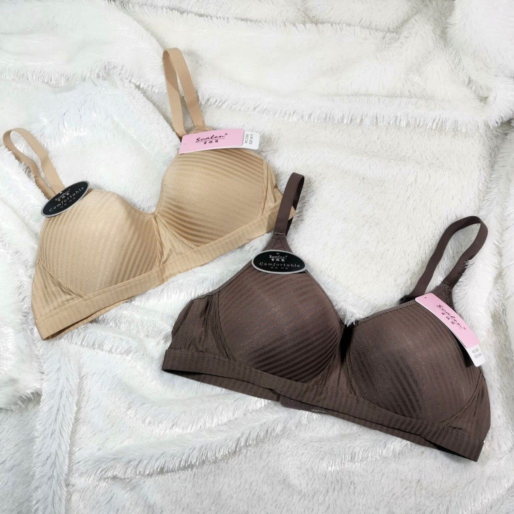 Bra Tanpa kawat Bh Scalen 2309 kait 2 Cup B size 34-38