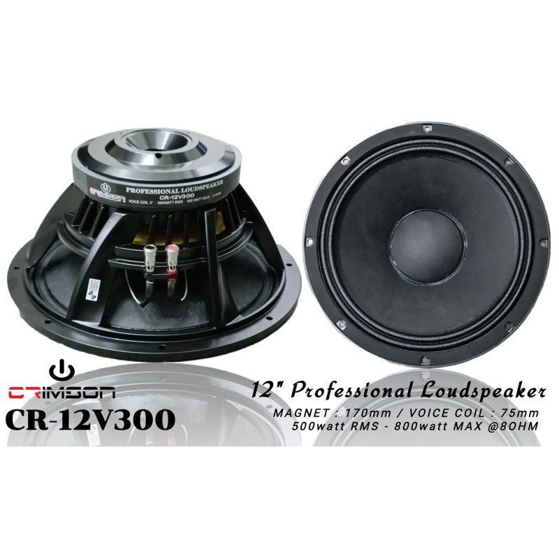 Speaker 12” Crimson CR-12V300 Besi 800W Max