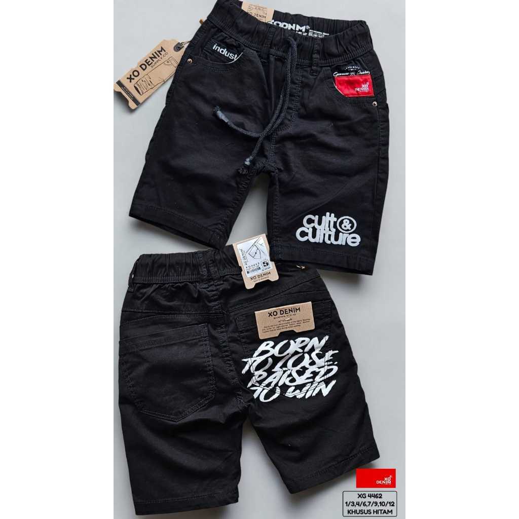 IB KIDS XO DENIM KODE XG 4662 CELANA PENDEK 4-12 TAHUN KATUN CHINOS ANAK LAKI-LAKI PREMIUM (KHUSUS H