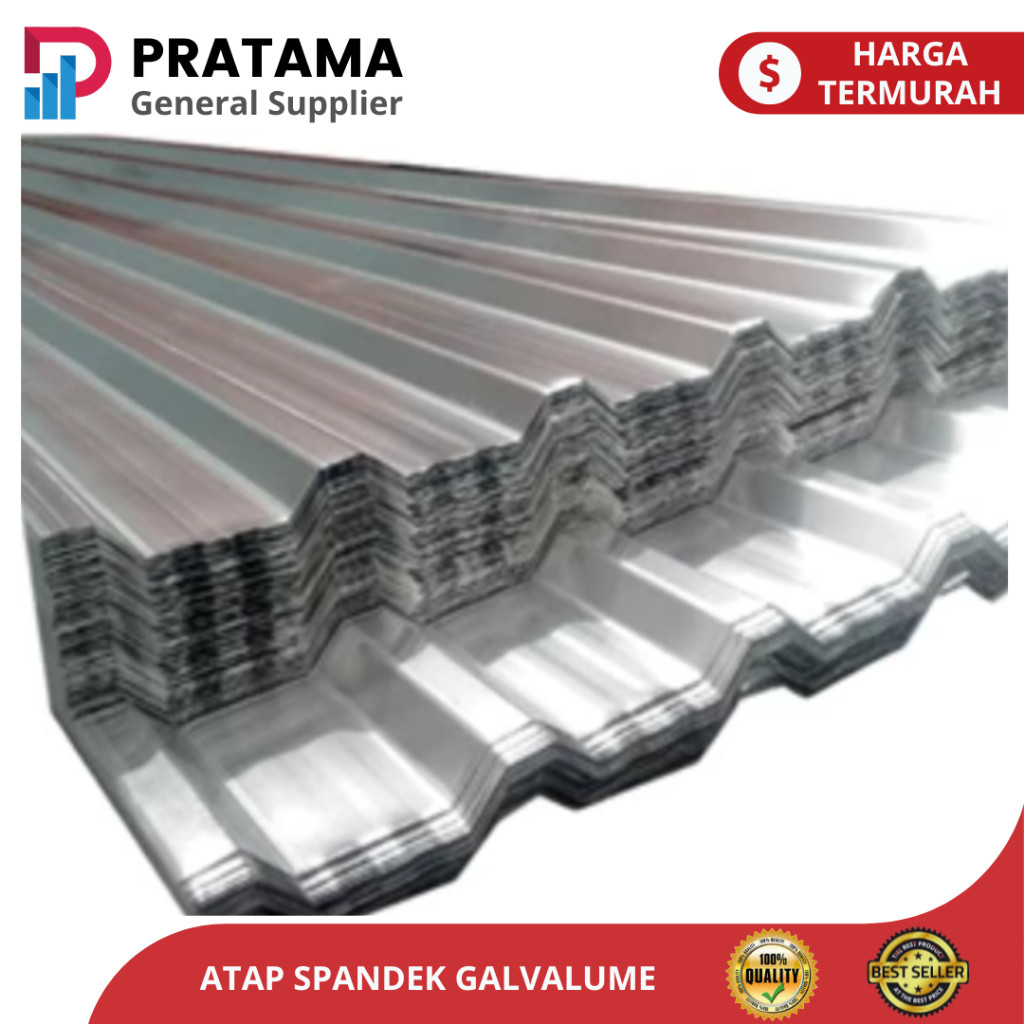 ATAP SPANDEK / ATAP GALVALUM SILVER Per Meter - 0.30mm
