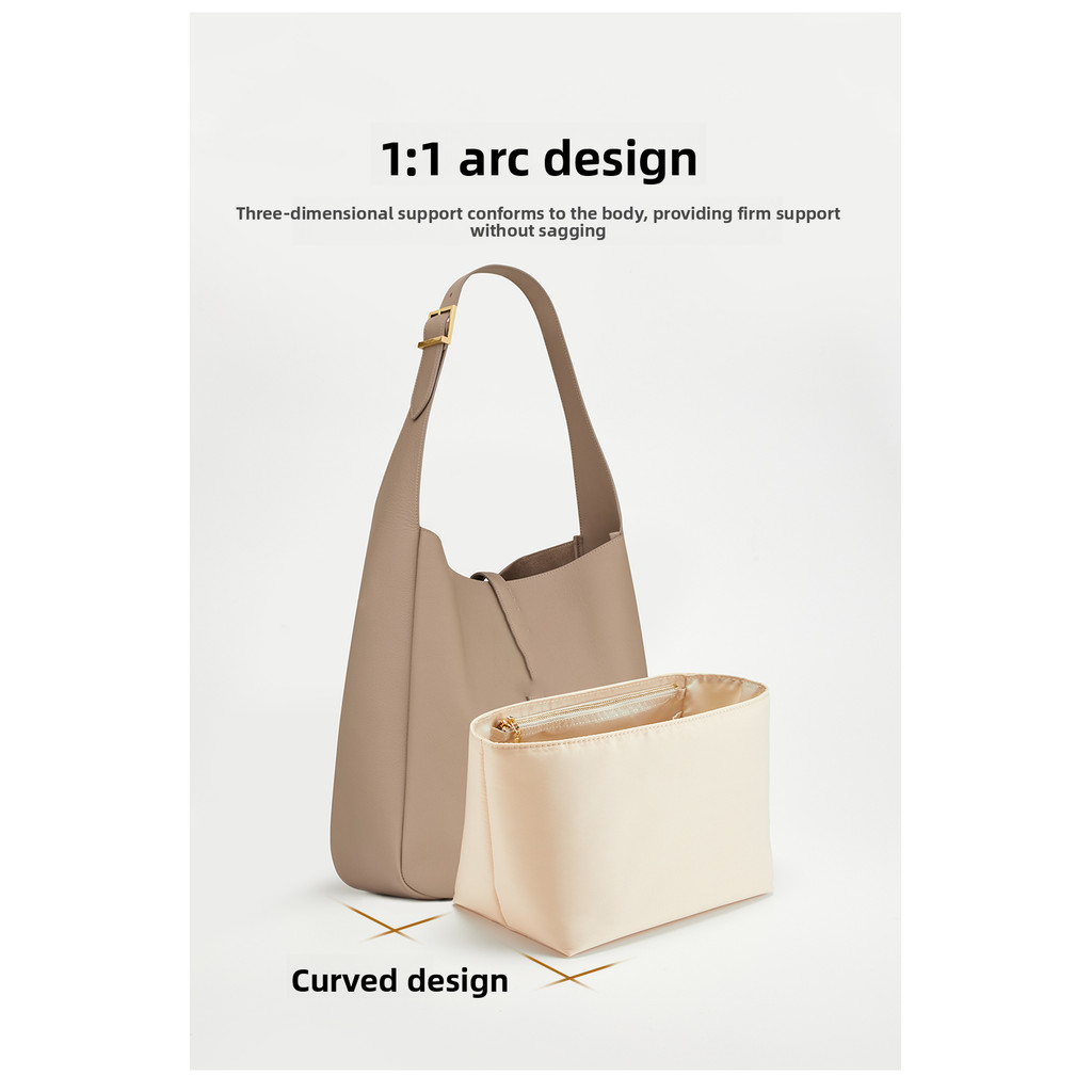 Bag organizer insert for YSL hobo L nylon storage durable bag support storage inner modification bag