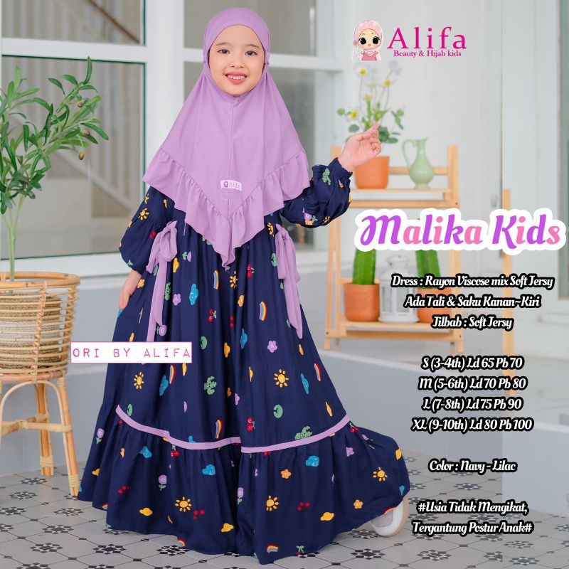 MALIKA KIDS DRESS (Gamis Anak)  Alifa alya store