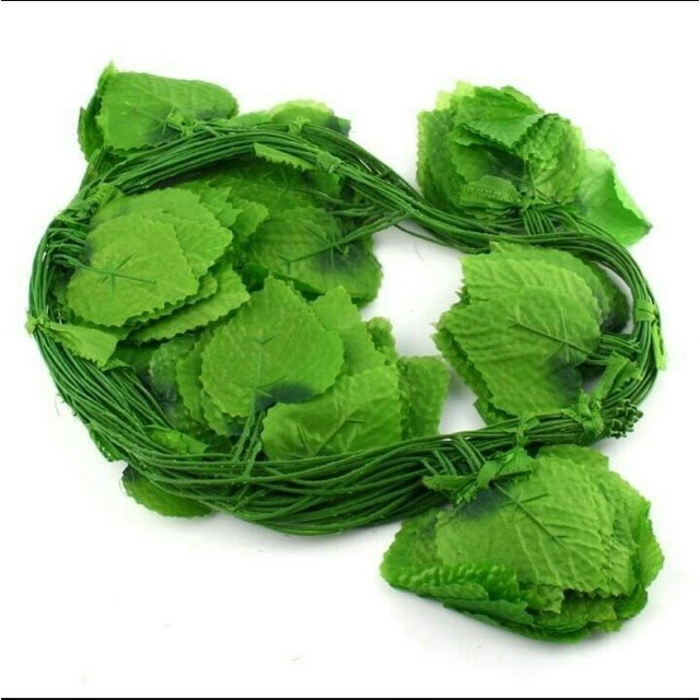 PROMODaun rambat/aun Artifical / Daun Plastik /Daun merambat/Daun anggur/D-23 /1lusinTERLARIS