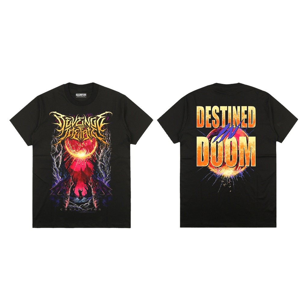 Magnitude T-Shirt Revenge The Fate - Conviction | Kaos musik | Kaos band | BOOTLEG |