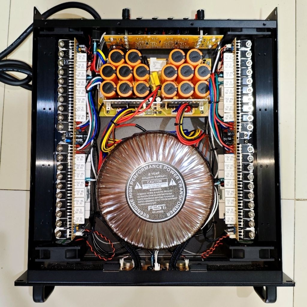 Kesing Box Power amplifier Model Fest V2 4 chanel 2u Body Komplit aksesoris Bodi Casing copotan powe