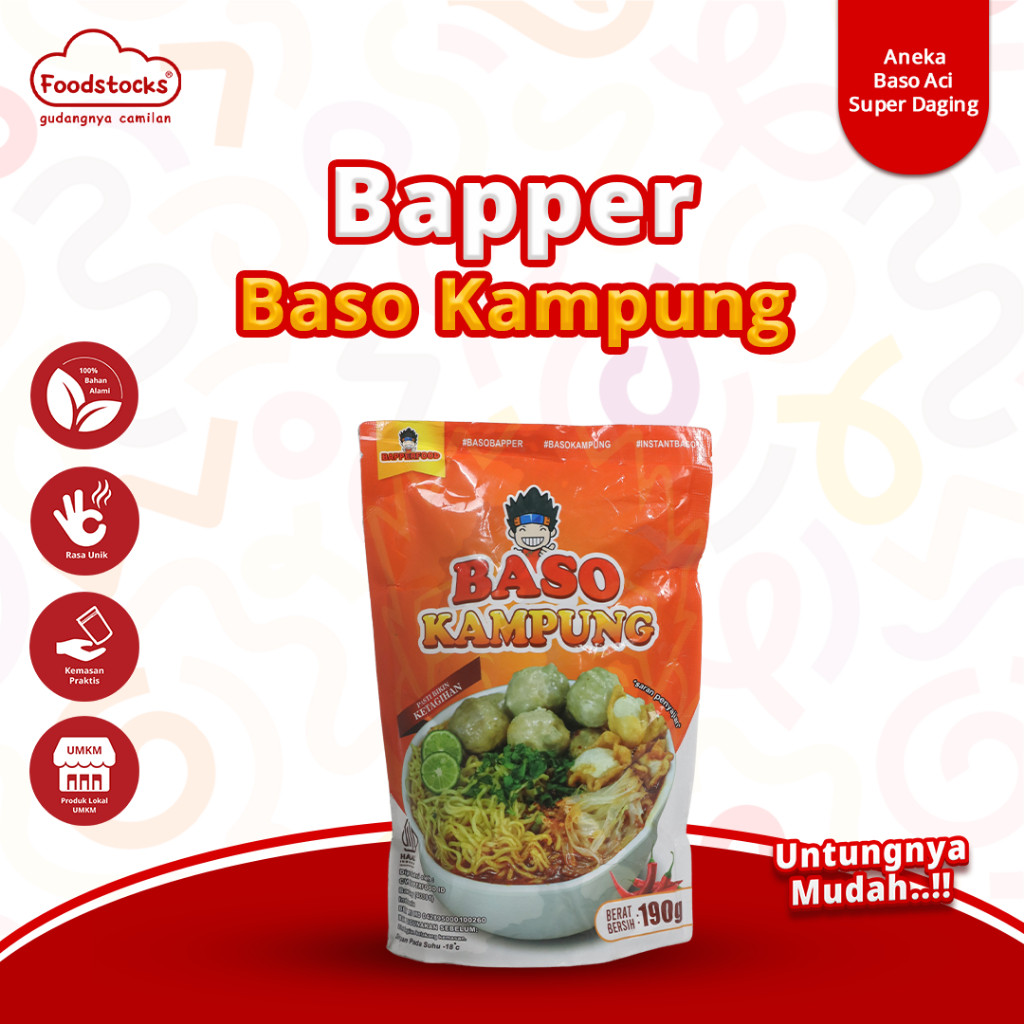 Bapper Food - Baso Kampung Komplit Extra Mie Kuning Khas Bandung