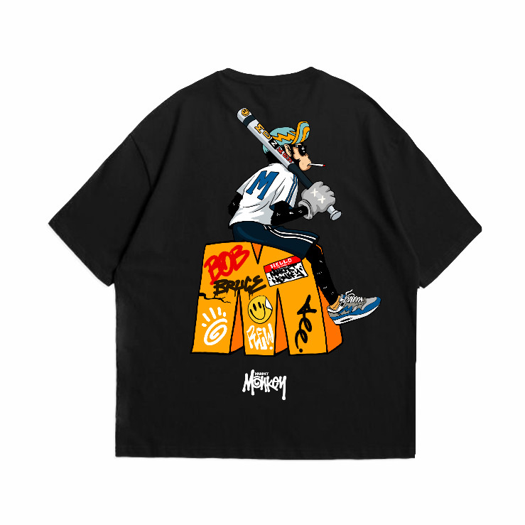 COD Market Monkey Kaos Graphic Tee Cotton Combed 20s