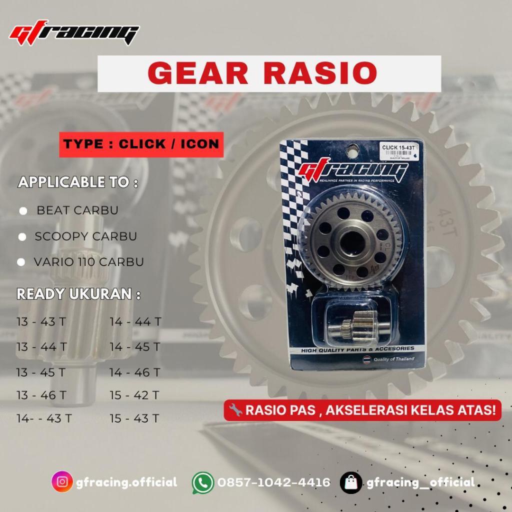 GEAR RASIO BEAT / ICON  GF RACING GEAR SET GIGI RASIO MOTOR
