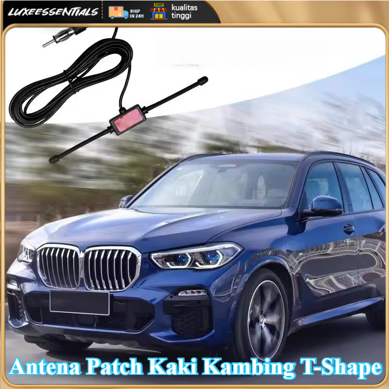 Antena Radio Mobil AM FM Model T dengan Konektor DIN, Antena Audio Stereo Multifungsi yang Meningkat