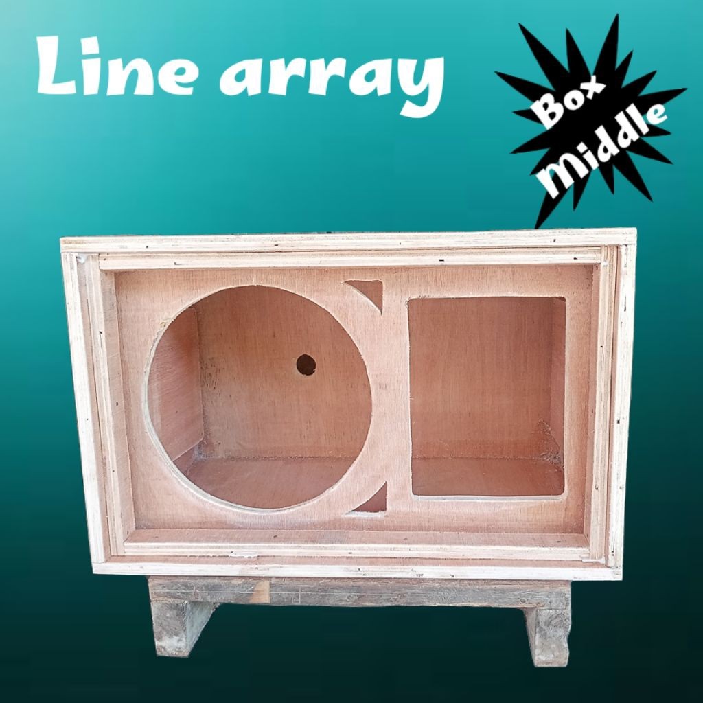 Box speaker middle 8 inch line array bahan 12 mm cocok untuk pelengkap sound miniatur 1set anda