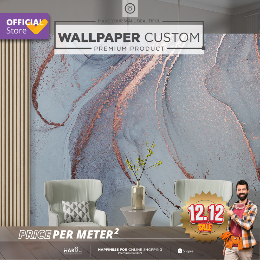 Wall Banner Custom | Wall Banner Ruang Tamu | Wall Banner Motif Abstract 2 | Wall Banner Gambar Marm