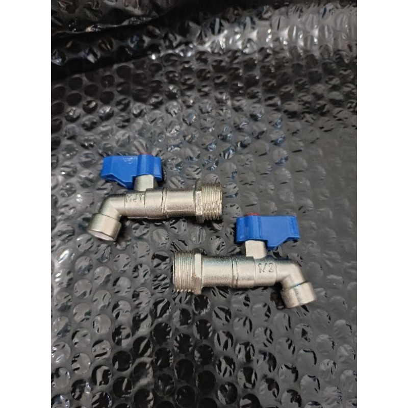 Kran tembok / kran cebol body panjang / kran besi model onda 1/2, 3/4 - ABH