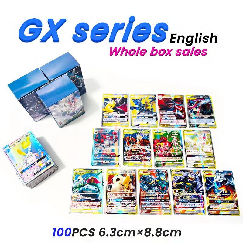 English Pocket Collection Cards GX Vmax Ex Series Blaziken Gengar Rayquaza Dragonite Battle Game ild