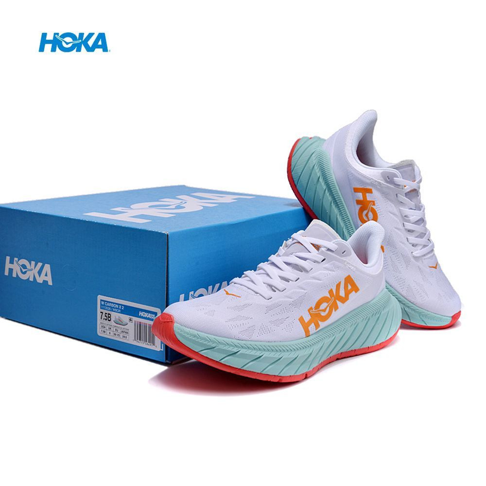 HOKA ONE ONE CARBON X2 RUNNING SHOES SEPATU LARI OLAHRAGA SNEAKERS