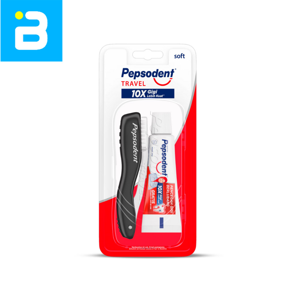 Sikat Gigi Pepsodent Travel Kit Soft