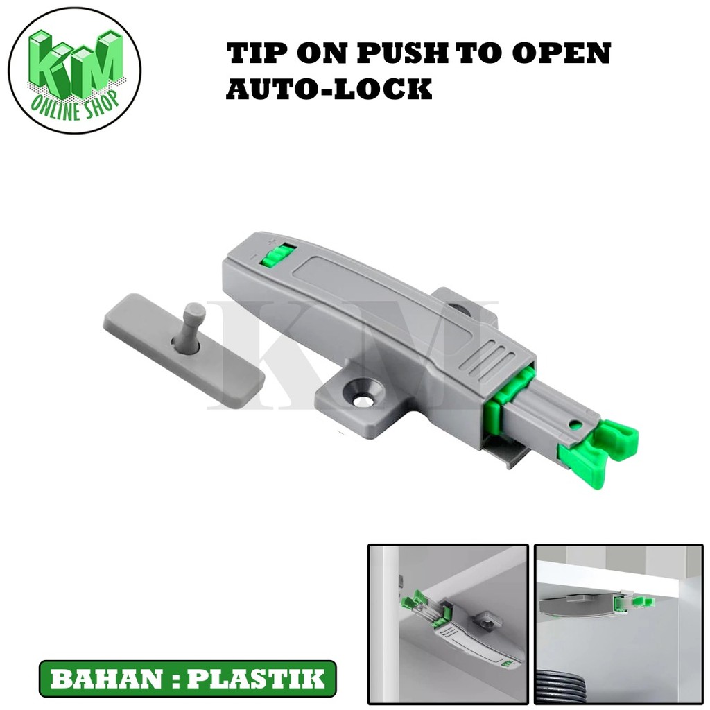 Push Open bisa Setel Pintu Lemari Switch Push On Tip On Catches Keces Magnet Pintu