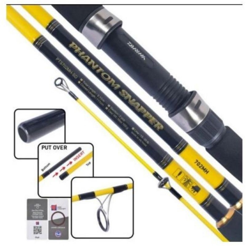 Joran Laut Jigging Daiwa Phantom Snapper pts | 702 MHS | 802 MHS | 902 MHS |1002 MHS