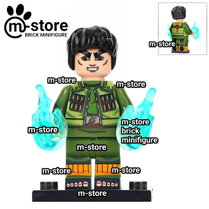 mainan kreatif edukatif naruto might guy