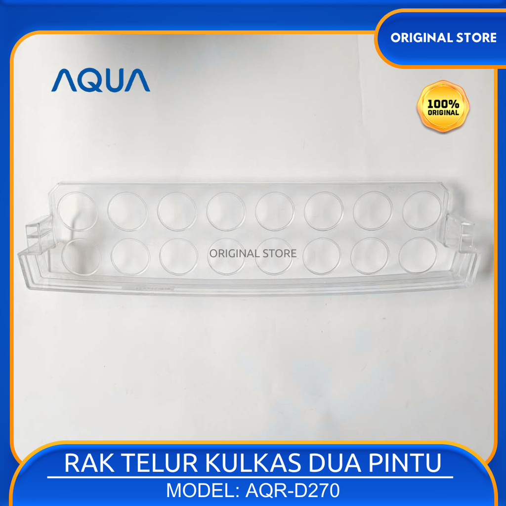 Rak Tarakan Telur Kulkas 2 Pintu AQUA AQR-D270