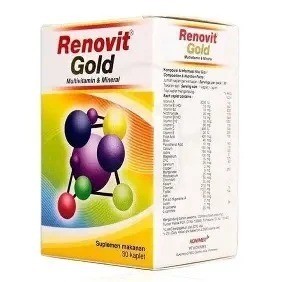 Renovit/Renovit Gold Multivitamin Dan Mineral 30 Kapsul / Renovit Gold Multivitamin 30 Tablet