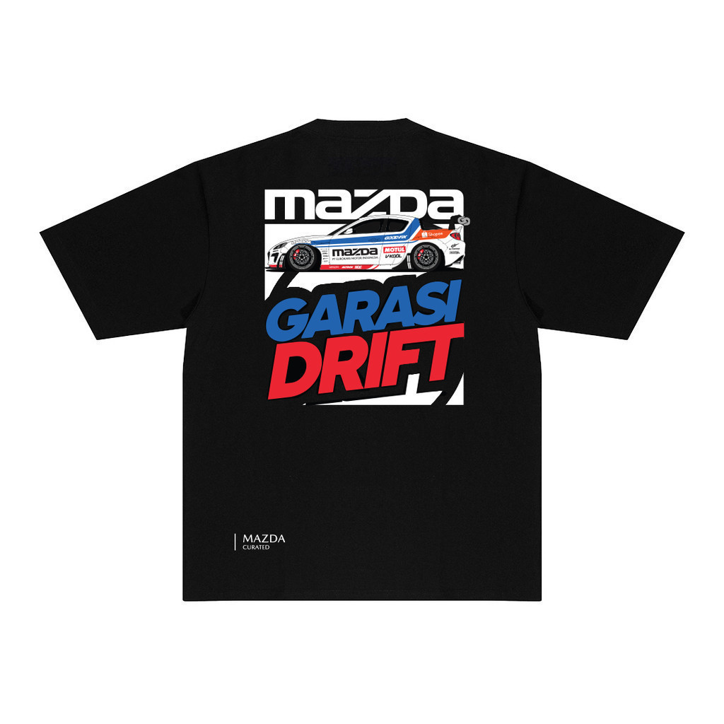 Garasi Drift x Mazda Special Collaboration T-Shirt RX-8 Black