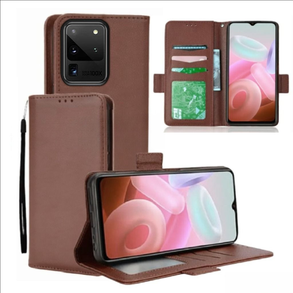 Case Dompet Hp Samsung S20 Ultra Case Dompet Casing Hp Flip Kulit Case Wallet Leather Cover