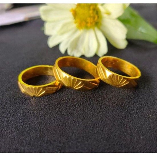 Cincin Koin91 Ukir Kipas Elegan Pertunangan