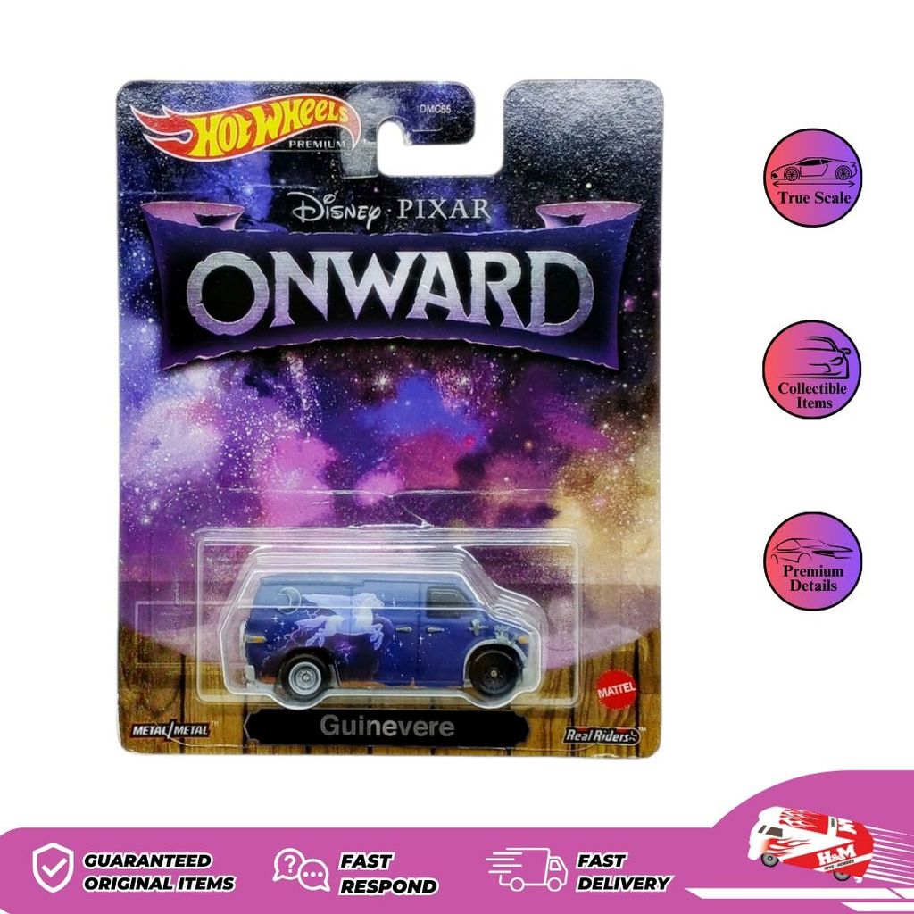 Hot Wheels Premium Disney Onward Guinevere - Card Rusak