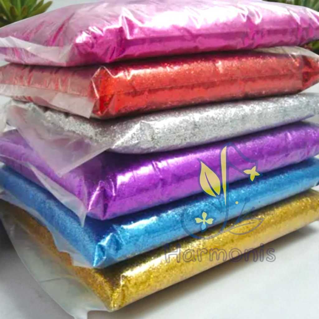 (Futtura) 1Kilo Bubuk Glitter Halus Glitter Bubuk Metalik Glitter Bubuk Serbuk Glitter Halus DIY Gli