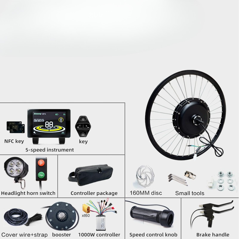 Electric Bike kit with ebike electric bicycle kit 20 26 275 700C 1000W Front Rear Electric Wheel Hub